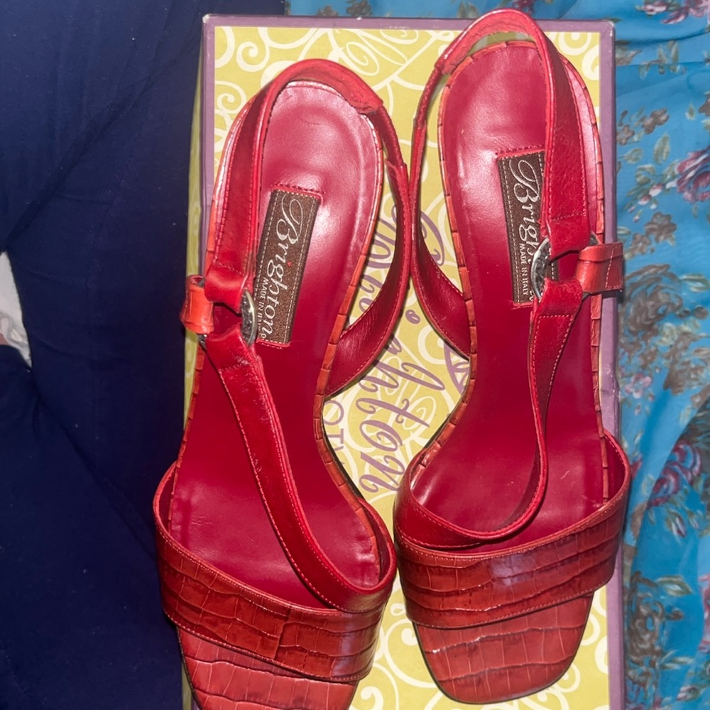 Brighton 8M Red slingback